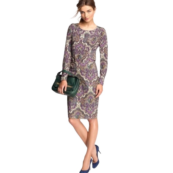 J. Crew Dresses & Skirts - J CREW Royal Paisley Pencil Skirt Sz 2